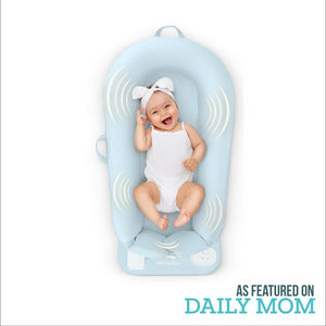 Blue | Homedics® 3-in-1 Calming Cushion in Blue color, featuring 3-in-1 functionality with soothing sounds which will make baby happy and comfortable.