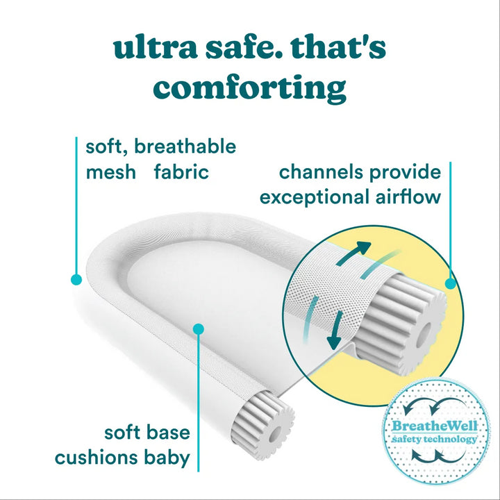 Blue | Homedics® 3-in-1 Calming Cushion in Blue color, featuring a womb-like shape for a better and cozy experience.
