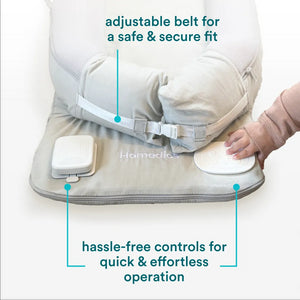 Coral | Homedics® 3-in-1 Calming Cushion in Coral color, highlighting its breathable design for safety.