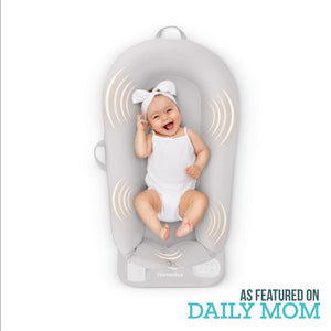 Grey | Homedics® 3-in-1 Calming Cushion in Grey color, featuring 3-in-1 functionality with soothing sounds which will make baby happy and comfortable.