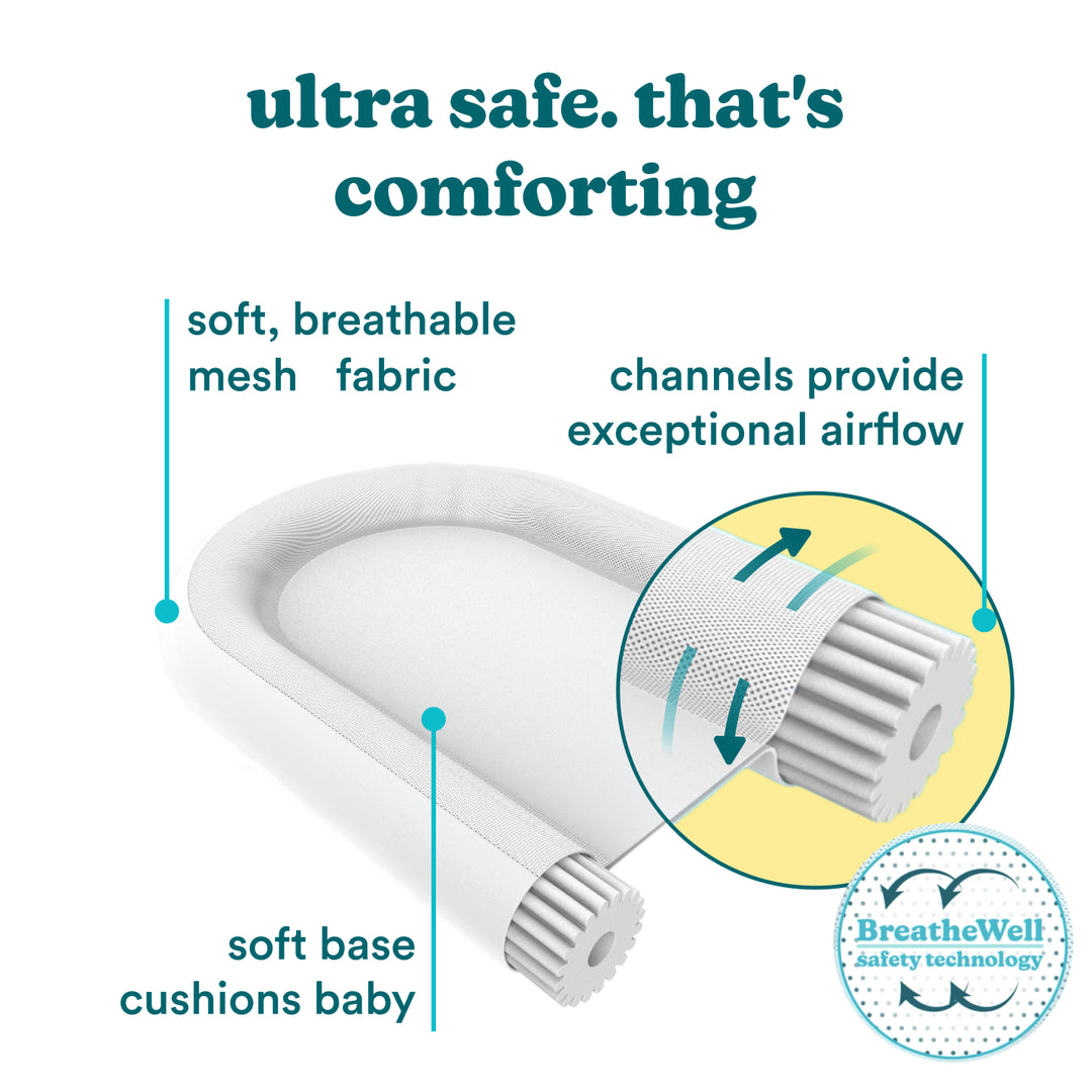 Grey | Homedics® 3-in-1 Calming Cushion in Grey color, featuring a womb-like shape for a better and cozy experience.