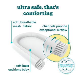 Grey | Homedics® 3-in-1 Calming Cushion in Grey color, featuring a womb-like shape for a better and cozy experience.