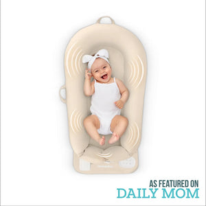 Beige | Homedics® 3-in-1 Calming Cushion in Beige color, featuring 3-in-1 functionality with soothing sounds which will make baby happy and comfortable.