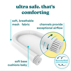 White | Homedics® 3-in-1 Calming Cushion in White color, featuring a womb-like shape for a better and cozy experience.