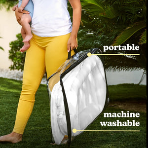 White | Homedics® 3-in-1 Calming Cushion in White, showcasing its portability and machine washable feature.