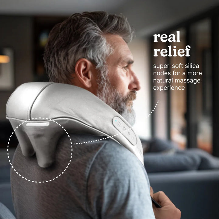 Homedics Deep Kneading Neck & Shoulder Massager with Heat gives a more natural massage experience