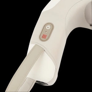 Close up view of  the control and mode of the Homedics Shiatsu Rechargeable Neck Massager with Heat