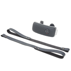 Angled view of the Homedics Gentle Touch Gel Cordless Neck and Body Massager with Heat with accessories