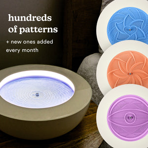 Cream | drift sandscape sand table has hundreds of patterns with new ones added every month