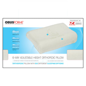 6-Way Adjustable-Height Orthopedic Pillow Queen