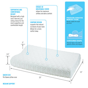 Comfort Sleep Contoured Pillow - Main - ObusForme