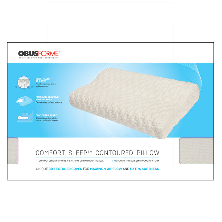 Comfort Sleep Contoured Pillow - Package - ObusForme