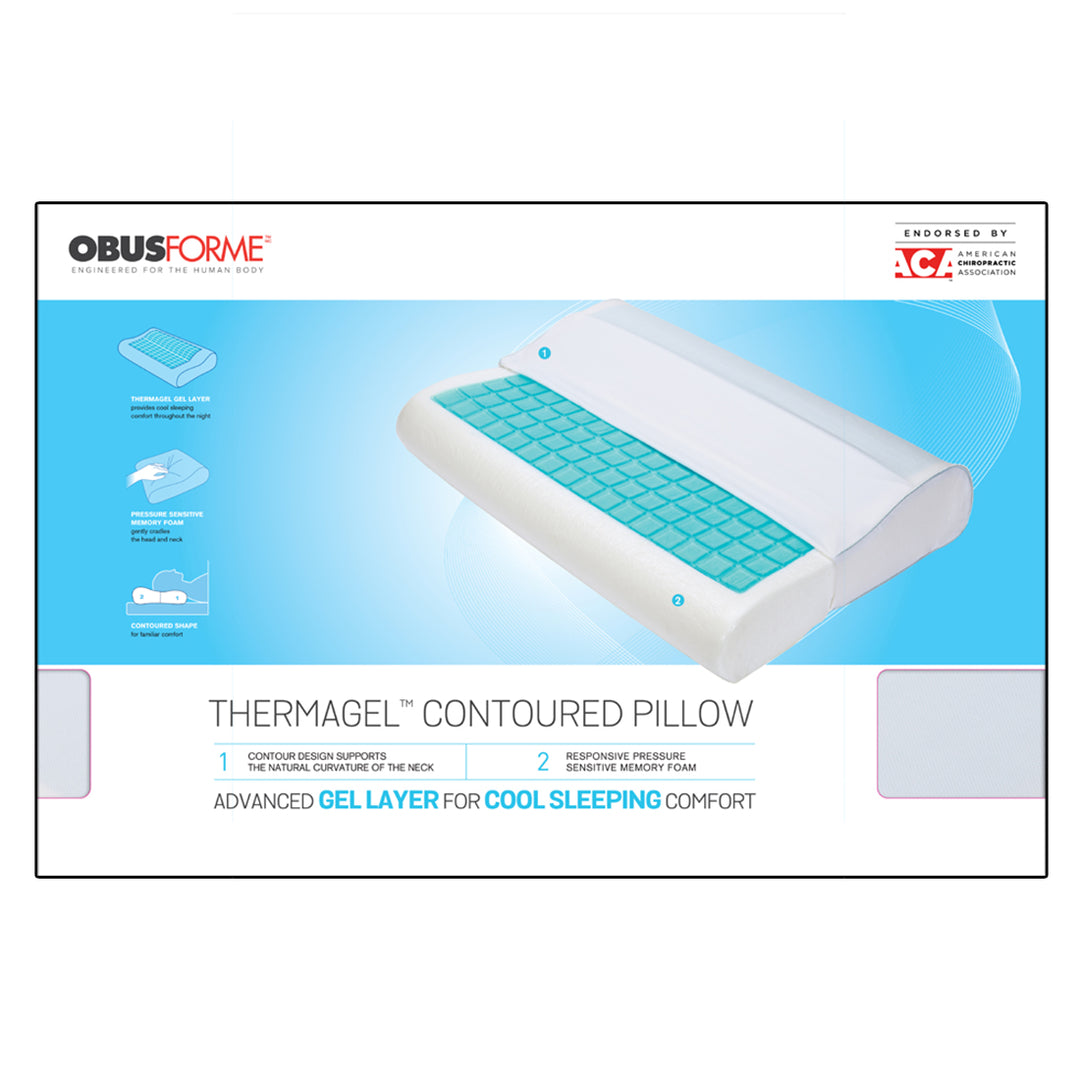 Thermagel Contour Thermagel Memory Foam Cooling Pillow - ObusForme – Homedics