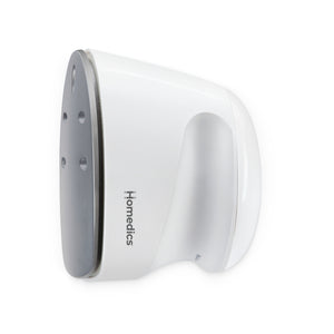 White | Homedics® PerfectSteam 2-in-1 Garment Steamer & Iron used for ironing clothes