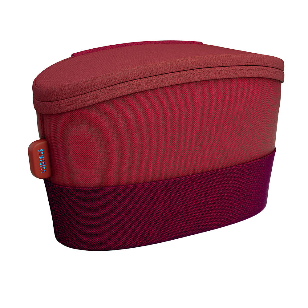 Red | Angled view of the red Homedics UV CLEAN Portable Sanitizer Bag