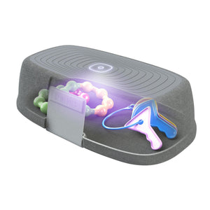 Rendering of active UV cleaning inside the Homedics UV CLEAN Sanitizer Case