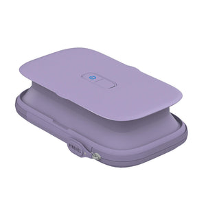 Purple | Angled view of the purple Homedics UV CLEAN Portable Phone Sanitizer