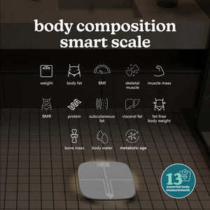 White | image showing Body Composition Smart scale