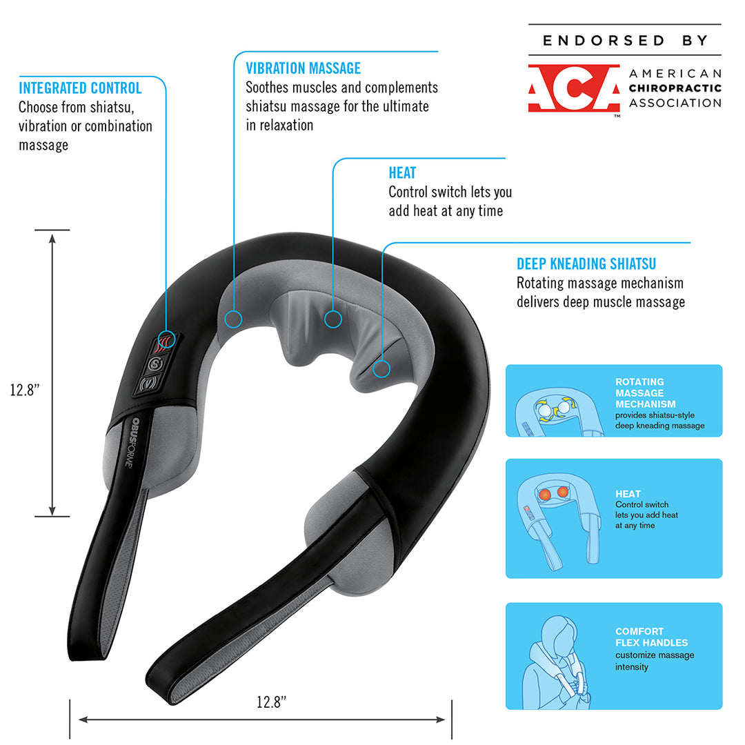 Shiatsu and Vibration Neck Massager with Heat Homedics Shiatsu and Vibration Neck Massager with Heat Homedics