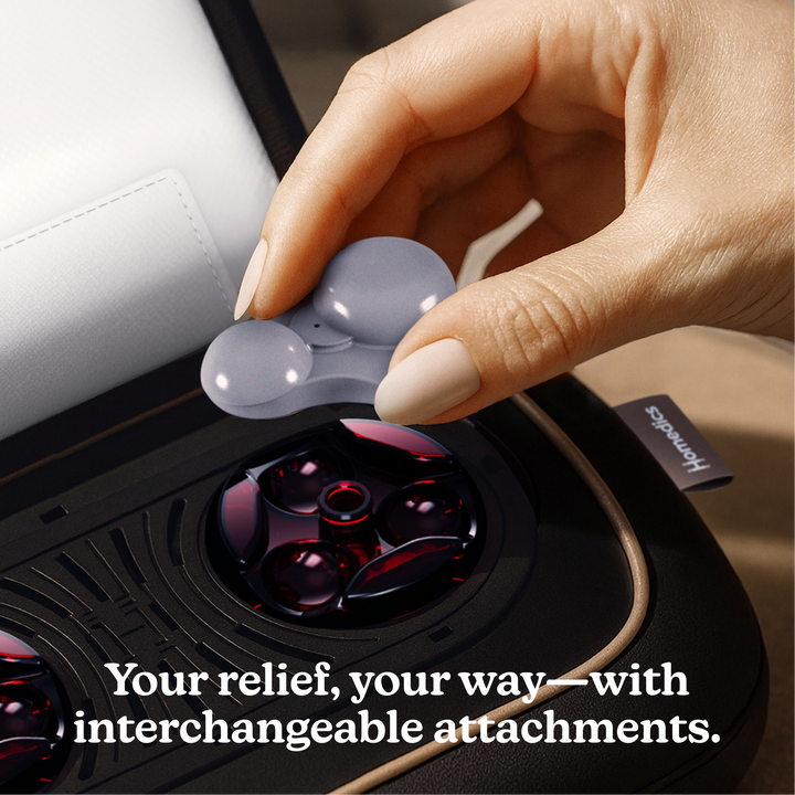 ModMassage All-Body Massage Pillow with Interchangeable Attachments and Hot/Cold Gel Pack