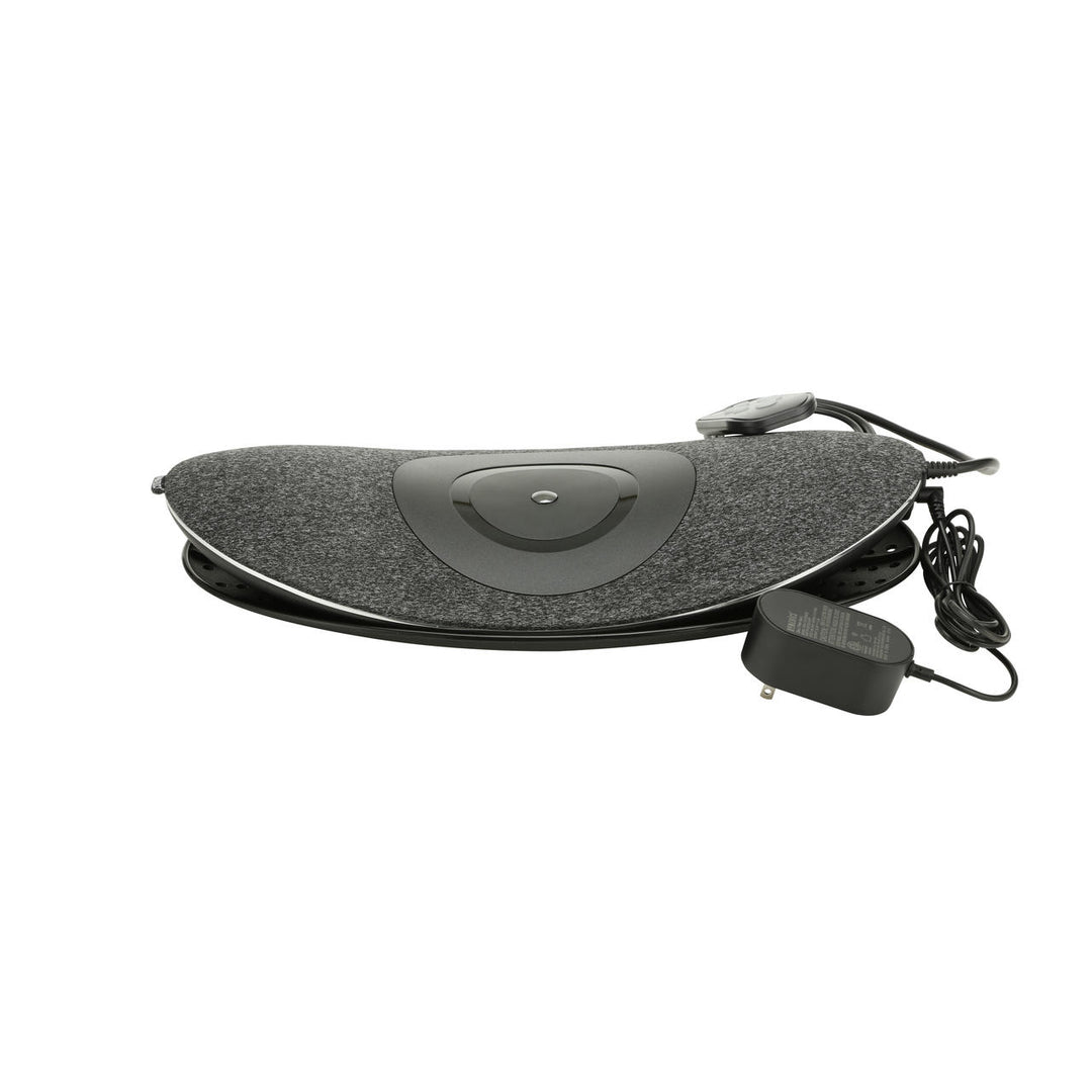 Rear view of the Homedics Lumbar Lift Lower Back Stretcher and Massager