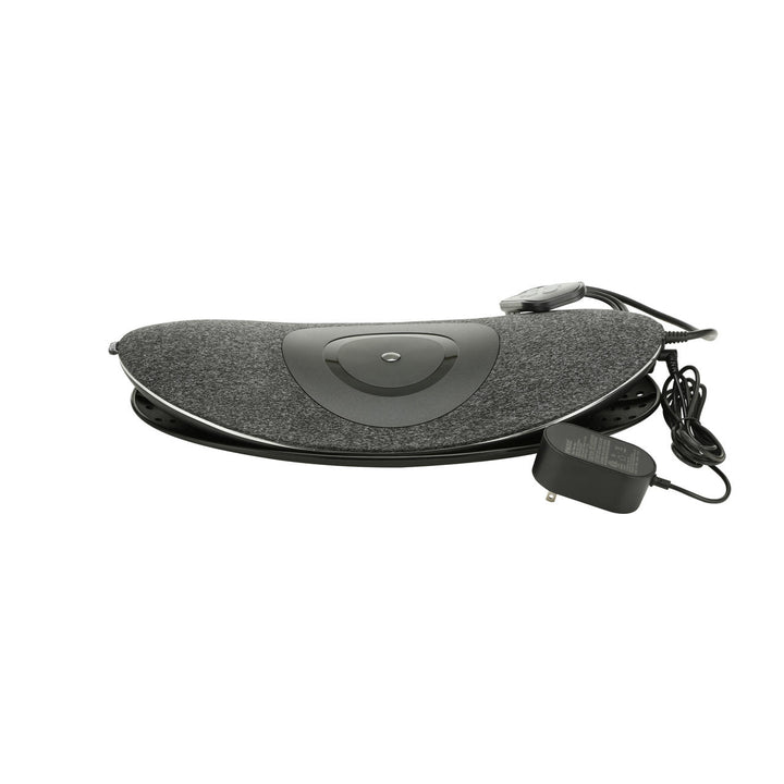 Rear view of the Homedics Lumbar Lift Lower Back Stretcher and Massager