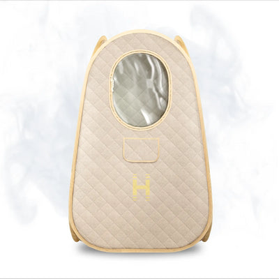 image shows SaunaZen Portable Steam Sauna shows portability