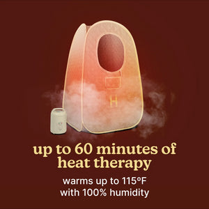 image shows SaunaZen Portable Steam Sauna upto 60mins of steam therapy