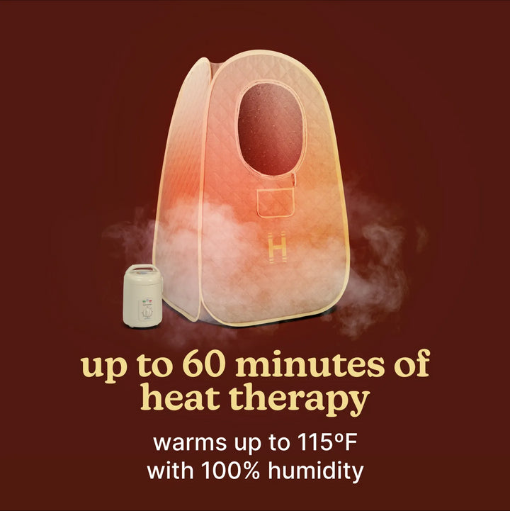 image shows SaunaZen Portable Steam Sauna upto 60mins of steam therapy