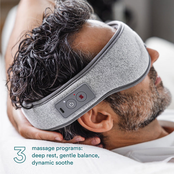 Image shows Homedics® Eye Massager with Heat gives deep rest, gentle balance, dynamic