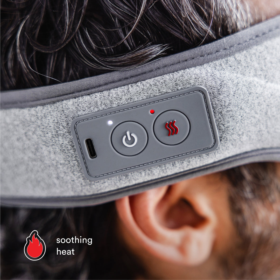 Image shows Homedics® Eye Massager with Heat gives soothing heat