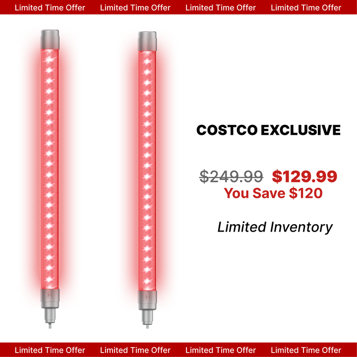 Dual Red Light Wands for Sauna