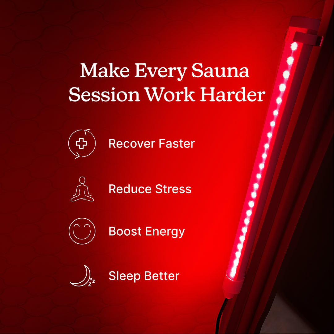Dual Red Light Wands for Sauna