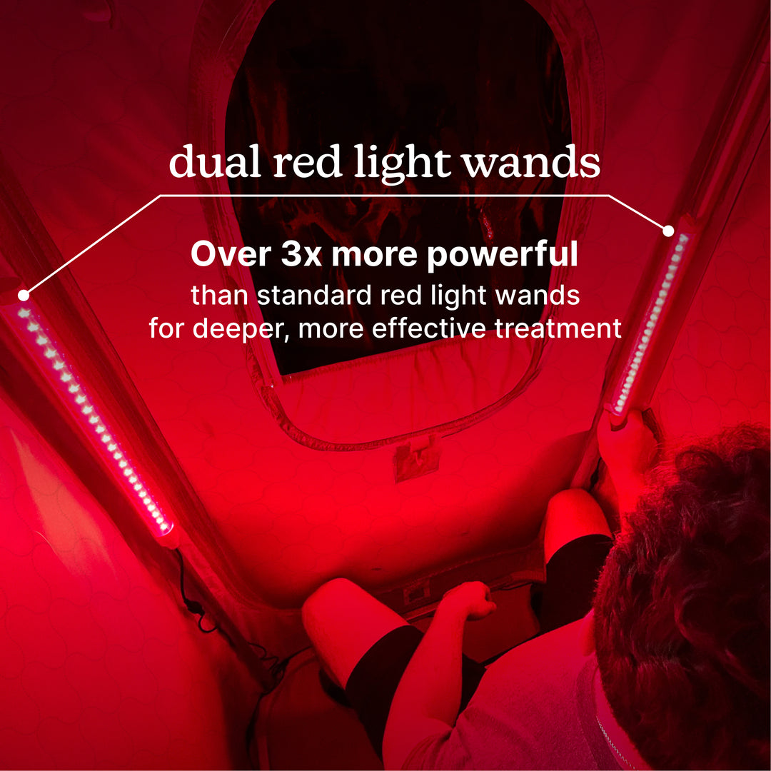 Dual Red Light Wands for Sauna