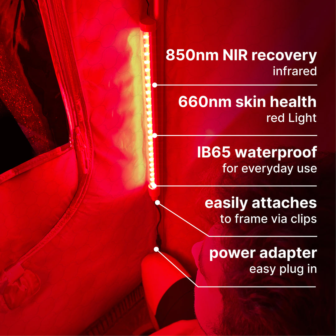 Dual Red Light Wands for Sauna