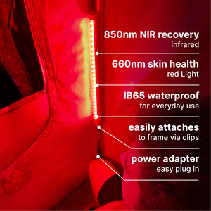 Dual Red Light Wands for Sauna