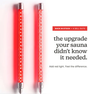 Dual Red Light Wands for Sauna