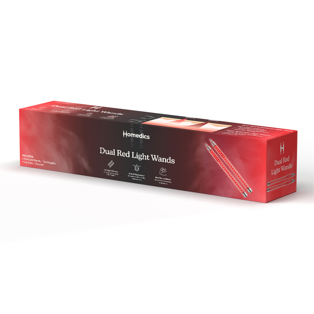 Dual Red Light Wands for Sauna