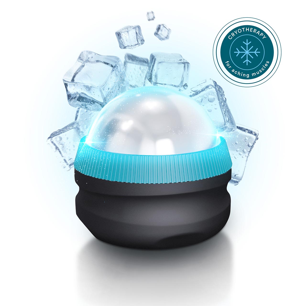 Homedics IcyGlide Massage Roller Ball - Black Homedics IcyGlide Massage Roller Ball - Black