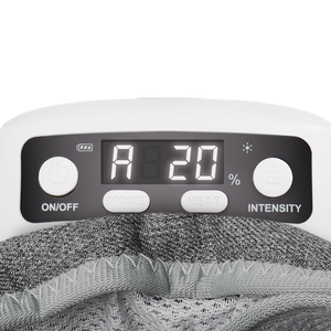 close up of the settings remote for the Homedics Real Relief Calf Compression Massager