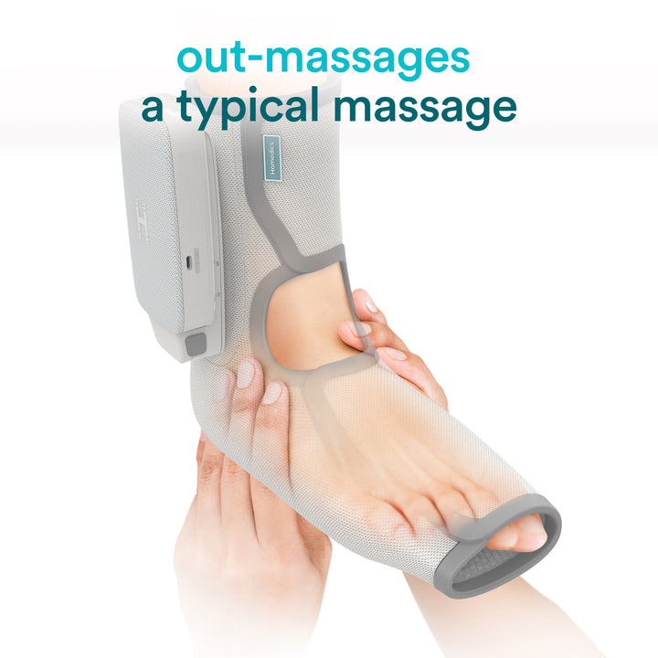Modulair Compression Foot Wrap out-massages a typical massage