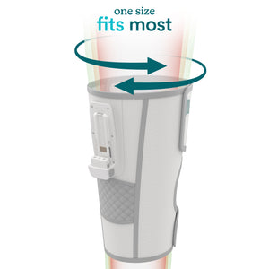 Image showing Modulair compression knee wrap designed to comfortably fit most sizes.