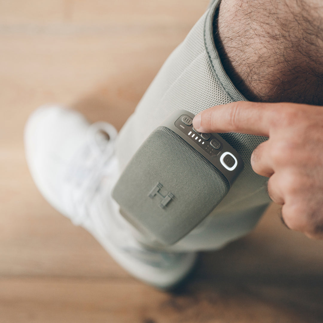 Close up of buttons on Homedics® Modulair Compression Calf Wrap