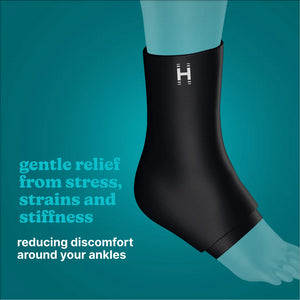 Homedics Hot and Cold Relief Gel Ankle Sleeve provides gentle relief from stress, strains and stiffness reducing discomfort around your ankles