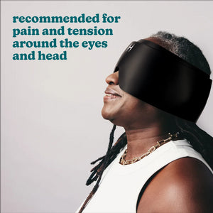 Homedics Hot and Cold Relief Gel Head Sleeve is recommended for pain and tension around the eyes and head