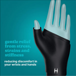 Homedics Hot and Cold Relief Gel Hand Sleeve provides gentle relief from stress, strains and stiffness reducing discomfort in your wrists and hands
