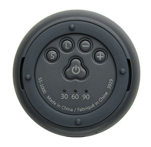 Bottom view of the Homedics SoundSpa Traveler White Noise Sound Machine