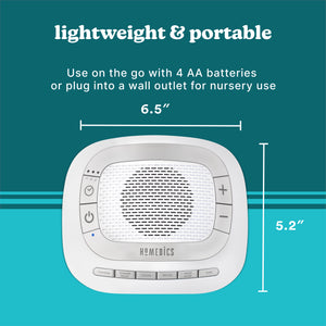 lightweight & portable-Use on the go with 4 AA batteries or plug into a wall outlet for nursery use