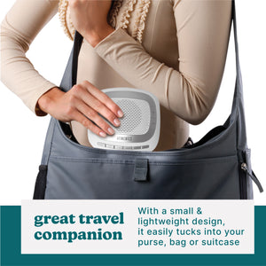 great travel companion-With a small & lightweight design, it easily tucks into your purse, bag or suitcase