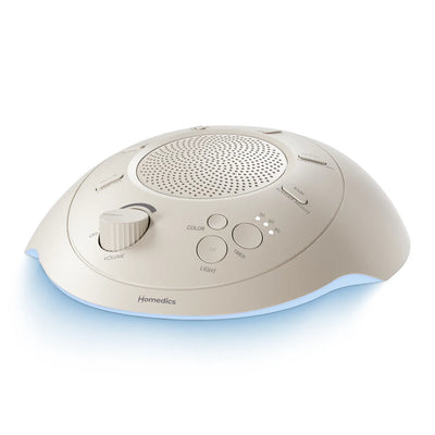 Dove | Homedics Portable Sound Machine with Light has 4 sleep-optimized night lights